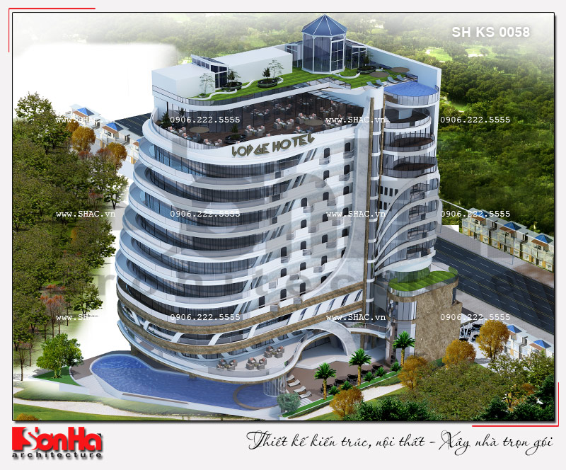 kiến trúc khách sạn 5 sao hiện đại đẳng cấp tại Phú Quốc