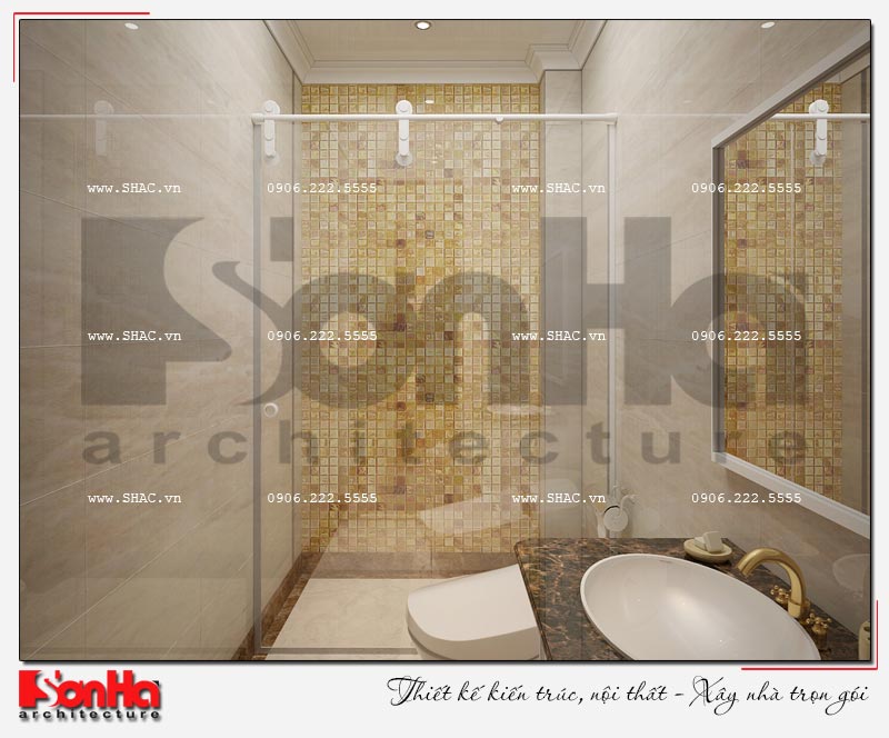 căn phòng tắm và vệ sinh tiện nghi của khách sạn 3 sao tại Vũng Tàu