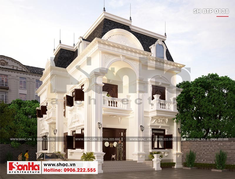 kiến trúc biệt thự tân cổ điển đẹp 2 tầng  tại Đồng Nai