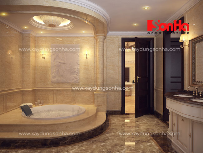 Thiết kế nội thất phòng tắm căn hộ cho thuê cao cấp